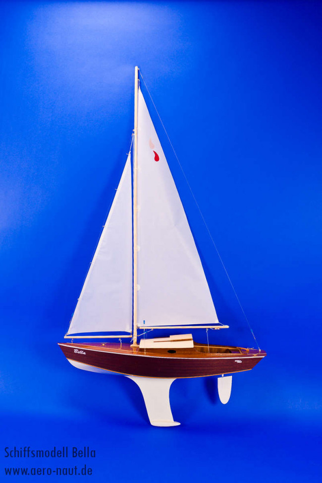 Bella Radio Control Sailing Yacht - Aero-Naut Mahogany Wooden Kit 