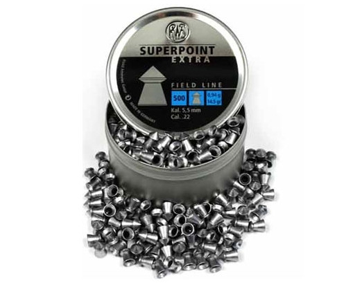 RWS Superpoint Extra .22 (5.5mm) Qty 500 Pointed Pellets for Air Gun / Rifle / Pistol