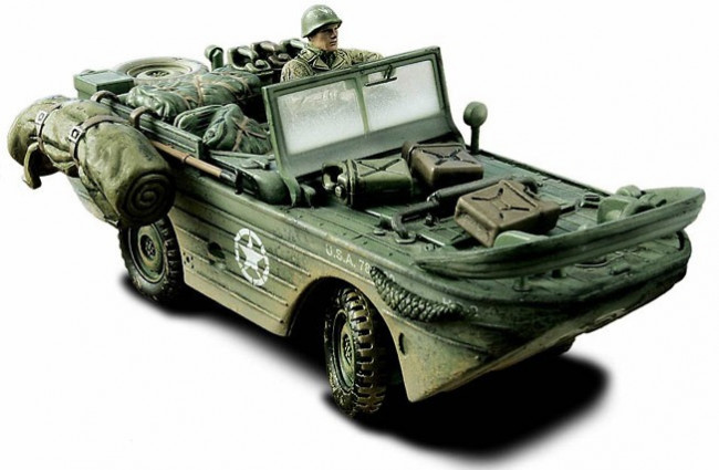 Forces of Valor 1:32 US Army Ford Jeep Amphibian Normandy D-Day Diecast Model