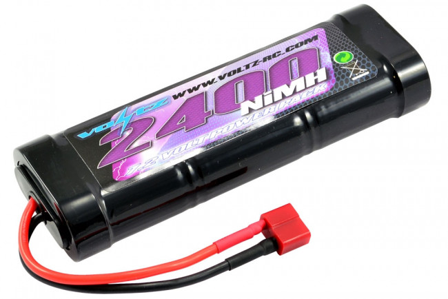 Voltz 2400mAh 7.2v NiMH RC Car Battery Stick Pack w/Deans T Connector
