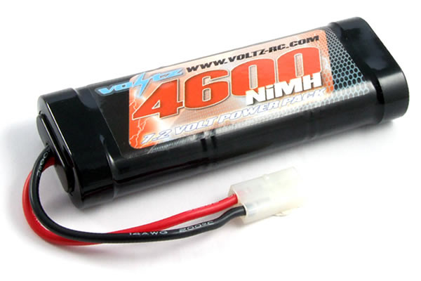 Voltz 4600mAh 7.2v NiMH RC Car Battery Stick Pack w/Tamiya Connector
