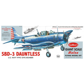 Douglas SBD-3 Dauntless Large Scale 1:16 Guillow's Balsa Aircraft Kit 793mm Wingspan