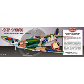 Supermarine Spitfire Flying Model Balsa Aircraft Kit 702mm Wingspan from Guillow's