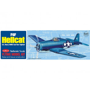 F6F Hellcat 419mm Wingspan Flying Model Balsa Aircraft Kit from Guillow's