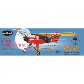 Piper Super Cub 508mm Wingspan Flying Model Balsa Aircraft Kit from Guillow's