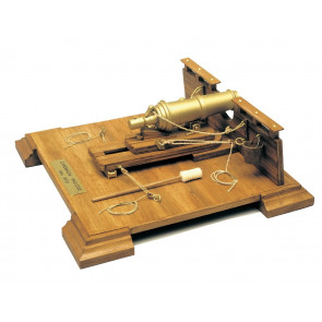 English 18th Century Carronade Mantua Wood Construction Kit 1:17 Scale 215x215mm