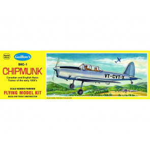 De Haviland Chipmunk 431mm Wingspan Flying Model Balsa Aircraft Kit from Guillow's