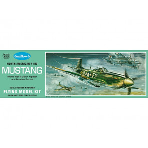 P-51D Mustang 431mm Wingspan Flying Model Balsa Aircraft Kit from Guillow's
