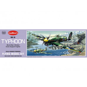 Hawker Typhoon 457mm Wingspan Flying Model Balsa Aircraft Kit from Guillow's