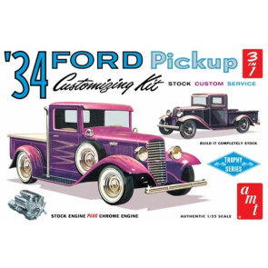 AMT 1934 Ford Pickup Truck Stock - Service - Custom 1:25 Car Plastic Kit