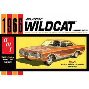 AMT 1:25 1966 Buick Wildcat Hardtop Plastic Kit Car Model American