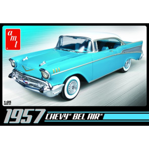 1957 Chevy Bel Air Saloon 1:25 Scale AMT Detailed Plastic Kit 