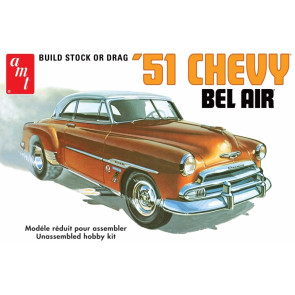 AMT 1:25 1951 Chevy Bel Air Chevrolet Saloon Scale American Car Plastic Kit