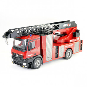 Huina RC Fire Engine Ladder Truck - Working Lights, Sound & Hose!