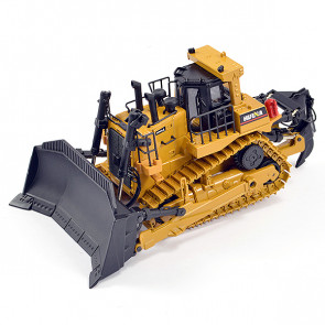 Huina 1:50 Diecast Bulldozer Earthmover Highly Detailed Static Display Model