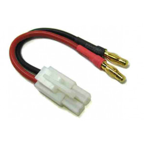 Etronix Male Tamiya to Two 4.00mm Male Gold Bullet Connectors Adaptor Cable ET0838