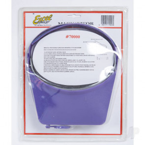Excel MagniVisor Deluxe Head-Worn Magnifier with 4 Different Lenses, Purple (Boxed) 
