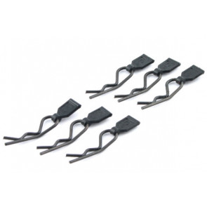 Fastrax Rubber Pull Tab Bodyclips for RC Cars (6pcs) - Easy Removal of Body Clips!