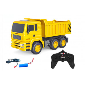 Huina 1:18 RC Dump Truck Tipper Lorry - 6 Function, LED Lights