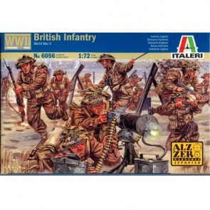 Italeri 1:72 WWII British Infantry Plastic Model Kit Figures