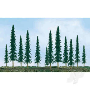 JTT 92010 Scenic-Conifer, 2" to 4", N-Scale, (36 pack) Trees For Scenic Diorama Model Trains