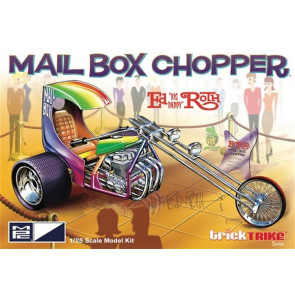 MPC 1:25 Ed Roth Mail Box Clipper Chopper Trike Plastic Kit Model Rat Fink American