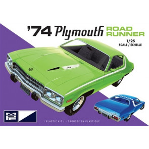 MPC 1:25 1974 Plymouth Road Runner (2T) Plastic Kit Car Model American