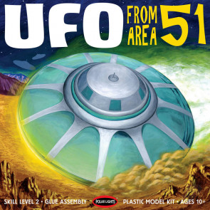 Polar Lights Area 51 UFO Alien Flying Saucer Spaceship Plastic Kit