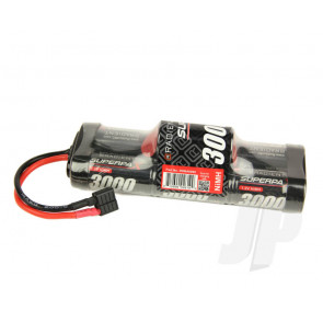 Superpax 7-Cell SC 3000mAh 8.4V NiMH Hump Battery Pack with Deans T-style Plug 