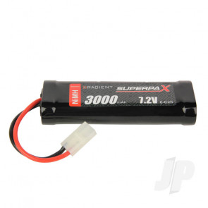 Radient NiMH Battery 7.2V 3000mAh SC Stick Pack Tamiya Connector Plug